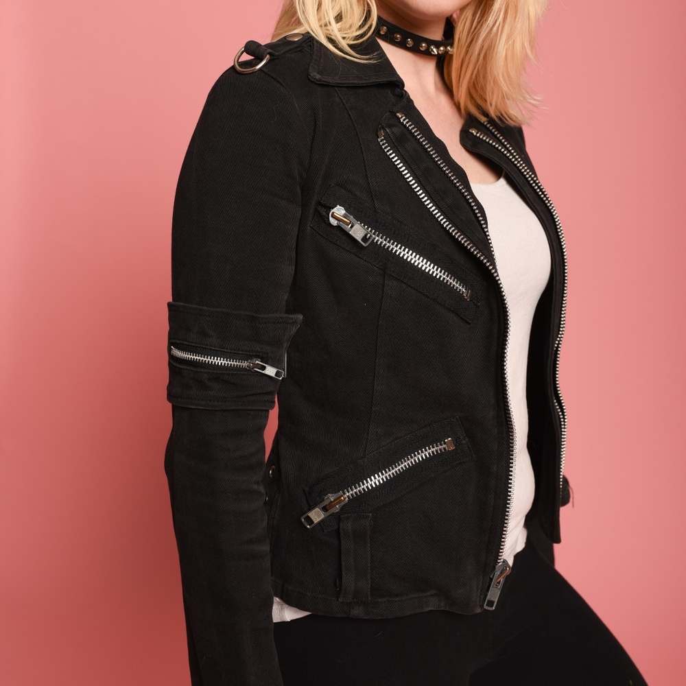 Vinatge Black Demim jacket size M